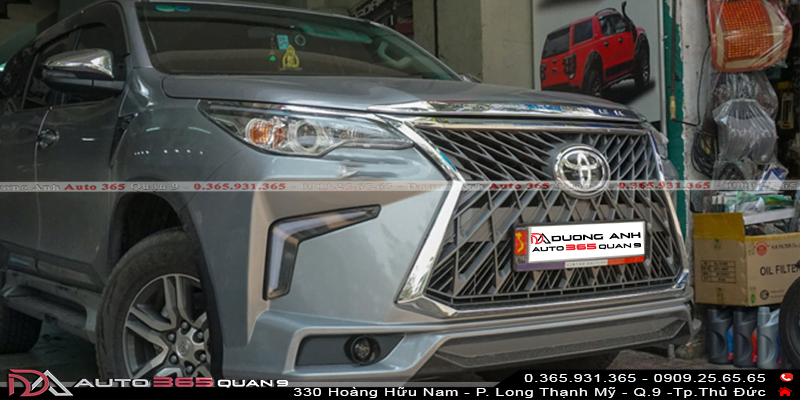 Bodykit Lexus LX570 cho Fortuner 2016 - 2021 cao cấp chịu lực cao
