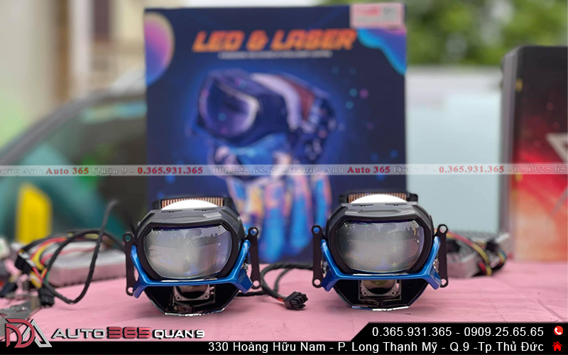 Bi Laser Henvvei L91 tăng tuổi thọ hệ thống đèn trên xe