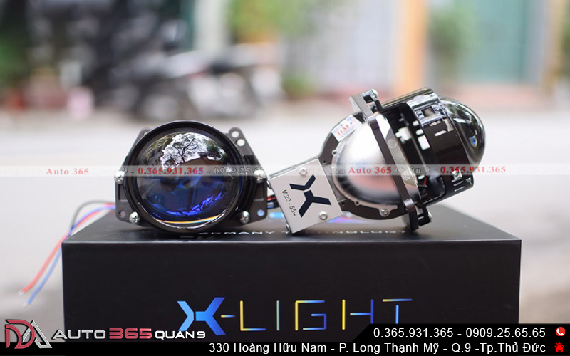 Lắp đặt bi led X-Light V20 Ultra tại Auto 365 Quận 9 4