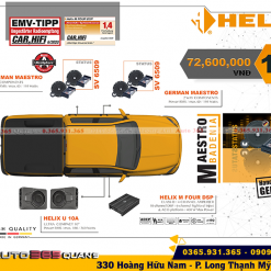 Tìm hiểu cấu hình âm thanh Set 11 Helix D Four