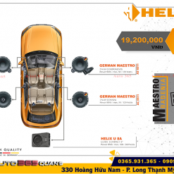 Cấu hình âm thanh set 2 Helix D Four chính hãng