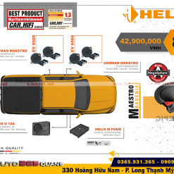 Tìm hiểu cấu hình âm thanh set 8 Helix D Four