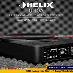 Sub hơi Helix U10 A trong cấu hình âm thanh có sub hơi Helix 3 Way set 2