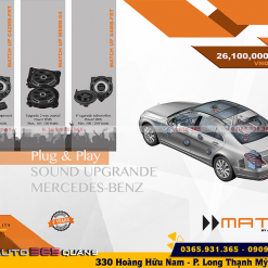 Tìm hiểu về cấu hình âm thanh xe hơi set 1 Helix cho Mercedes Benz có sub hơi theo xe