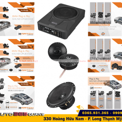 Cấu hình âm thanh xe hơi Helix 2 Way có sub hơi theo xe