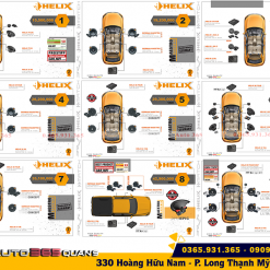 Cấu hình âm thanh xe hơi Helix 2 Way thường