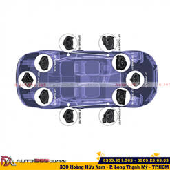Lắp đặt cấu hình âm thanh xe hơi set 2 Helix cho Mercedes Benz