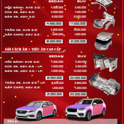 Báo giá cách âm chống ồn tại Auto365 Quận 9