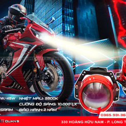 Bi led Red Magic 1.0 New 2022 lắp đặt cho xe máy