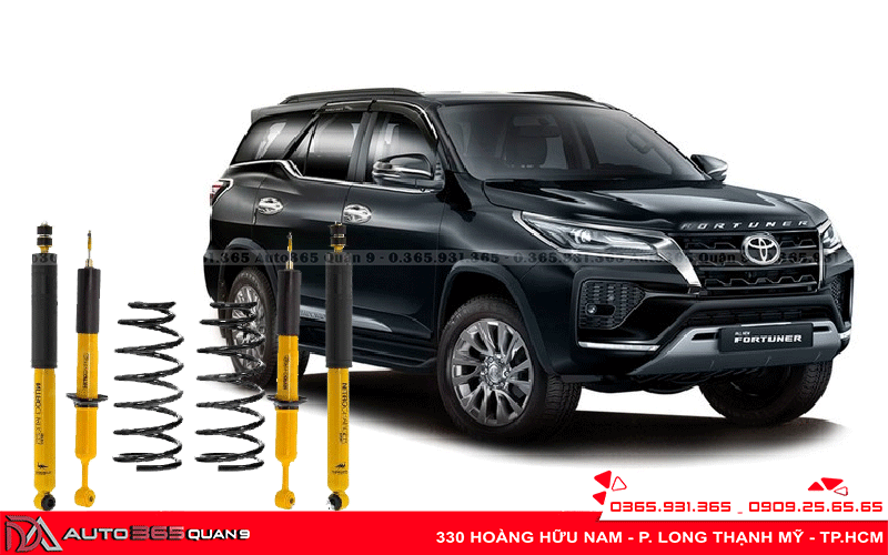 Độ phuộc + lò xo OME cho Fortuner
