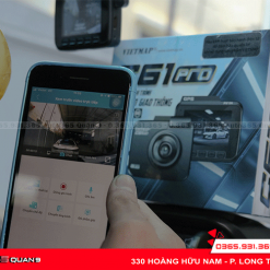 Camera hành trình Vietmap C61 Pro hỗ trợ kết nối wifi với điện thoại
