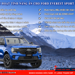 Kích hoạt full tính năng ẩn cho Ford Everest Sport 2023