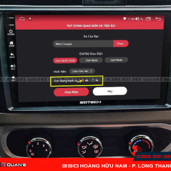 Màn hình ô tô thông minh Gotech GT360 Max có thể dễ dàng tùy chỉnh các giao diện