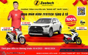 Trúng thưởng ô tô Toyota Cross khi lắp đặt màn hình Android Zestech tại Auto365 Quận 9