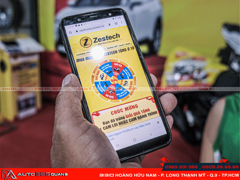 Cơ hội trúng thưởng khi lắp màn hình Android Zestech