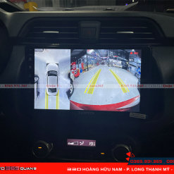 Độ màn hình ZT360 Base cho Nissan Almera hỗ trợ ghi hình toàn cảnh quanh xe