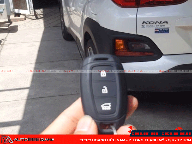 Đề nổ từ xa bằng chìa khóa zin cho Hyundai Kona