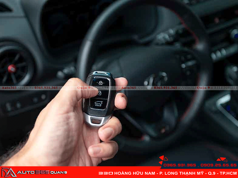 Đề nổ từ xa Hyundai Kona 2017-2021 bằng chìa khóa zin