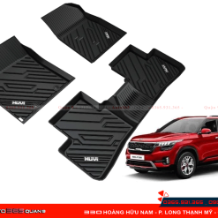 Lắp thảm sàn Huvi cho xe Kia Seltos tại Auto365 Quận 9