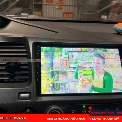 Màn hình liền camera 360 độ cho Honda Civic hỗ trợ giải trí đa phương tiện không giới hạn