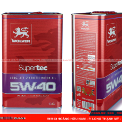 Thay nhớt Wolver SuperTec 5W40 tại Auto365 Quận 9