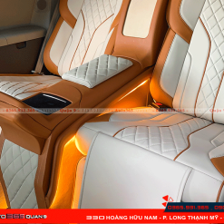 Độ ghế Limousine cho Toyota Sienna với đèn led đẹp mắt