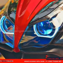 Độ đèn xe Honda AirBlade với bi led Titan Moto CB150