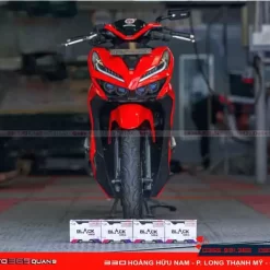 Độ đèn xe Honda Vario với 4 bi led Titan Black Mini