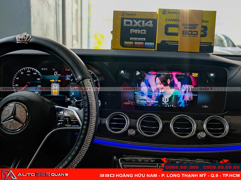 Lắp Android Box DX14 Pro cho Mercedes E200 hỗ trợ giải trí đa phương tiện không giới hạn