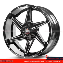 Mâm Cosmis Devil Series Spin 6 Glossblack+With Spoke Milling 2