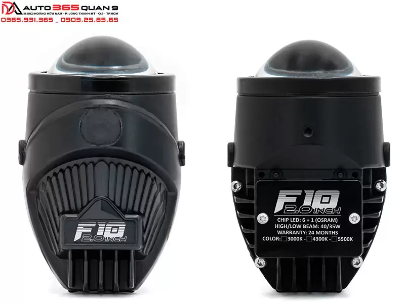 Bi gầm X-Light F10 2.0 Inch tích hợp thêm hệ thống tản nhiệt trên thân đèn