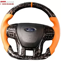 Độ vô lăng Carbon Forget cho Ranger 1