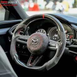 Mẫu vô lăng Carbon cho Mazda 3 2021 7