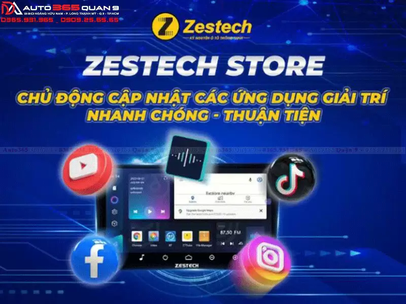 Màn hình Android Zestech ZX10+ bản giới hạn có camera 360 3
