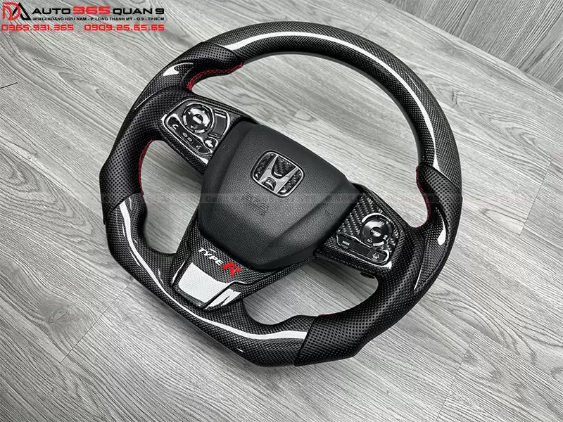 Mẫu vô lăng Cacbom cho Civic Gen 10 4