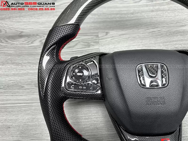 Mẫu vô lăng Cacbom cho Civic Gen 10 5