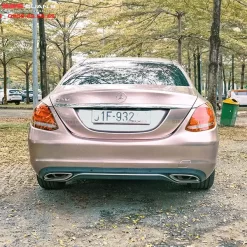 Wrap đổi màu xe Mercedes C200 11