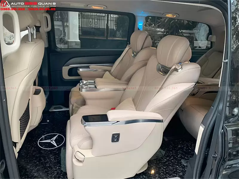 Độ sàn Crystal Carbon cho Mercedes V250 tại Auto365 Quận 9