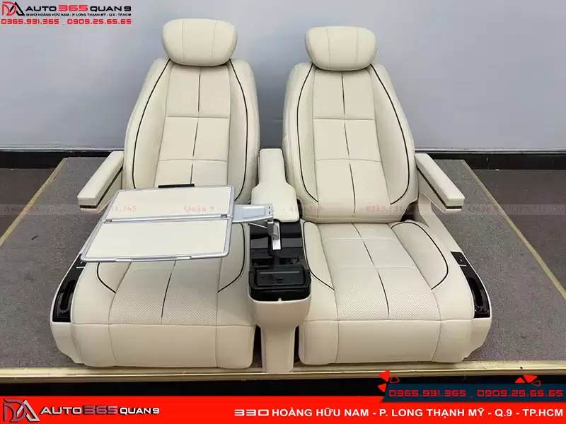Độ ghế Limousine cho Hyundai Santafe 9