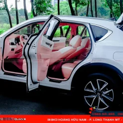 Mazda CX5 độ nội thất màu hồng trắng 1
