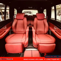 Mercedes GLS 450 nâng cấp ghế VIP màu đỏ sang trọng