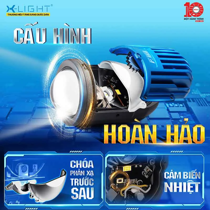 Cấu hình bi gầm X-Light F10 Hyper 2.0